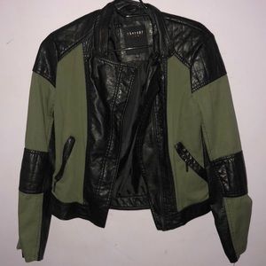 Black & Green Motor Jacket